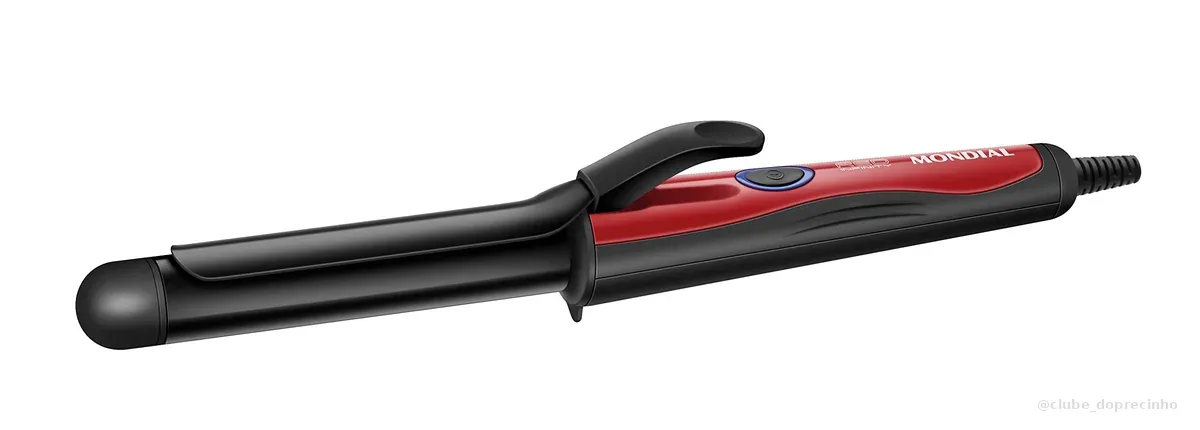MONDIAL Modelador de Cachos, Preto/Vermelho, Bivolt - EM-12
