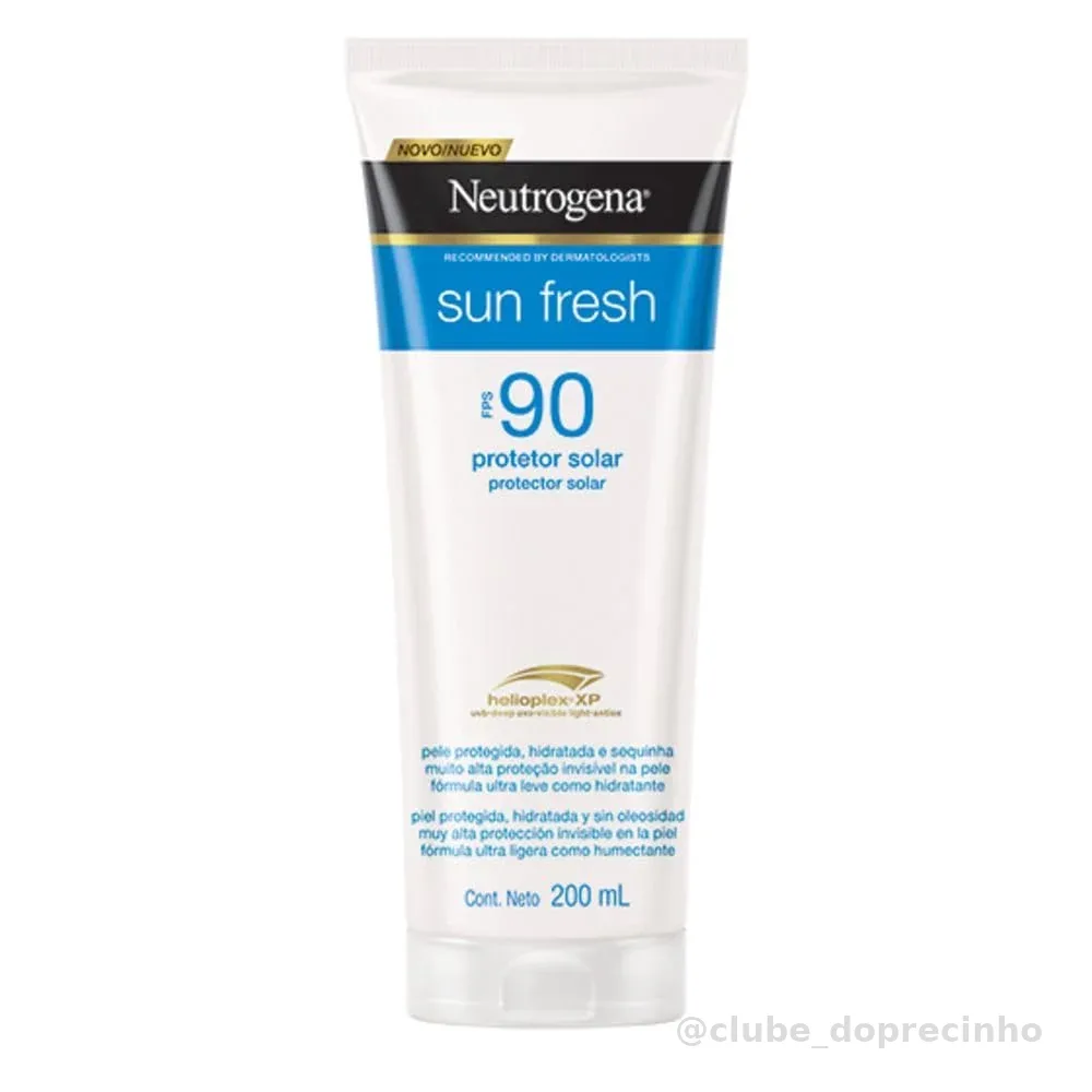 Neutrogena Sun Fresh Protetor Solar Corporal FPS 90, 200ml