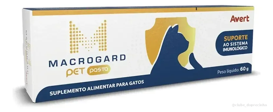 Macrogard Pet Pasta Avert Para Gatos Sistema Imunológico 60g