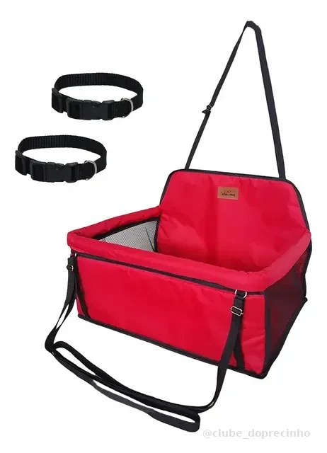Cadeirinha Assento Pet Carro Para 2 Cachorros Gatos Até 15kg