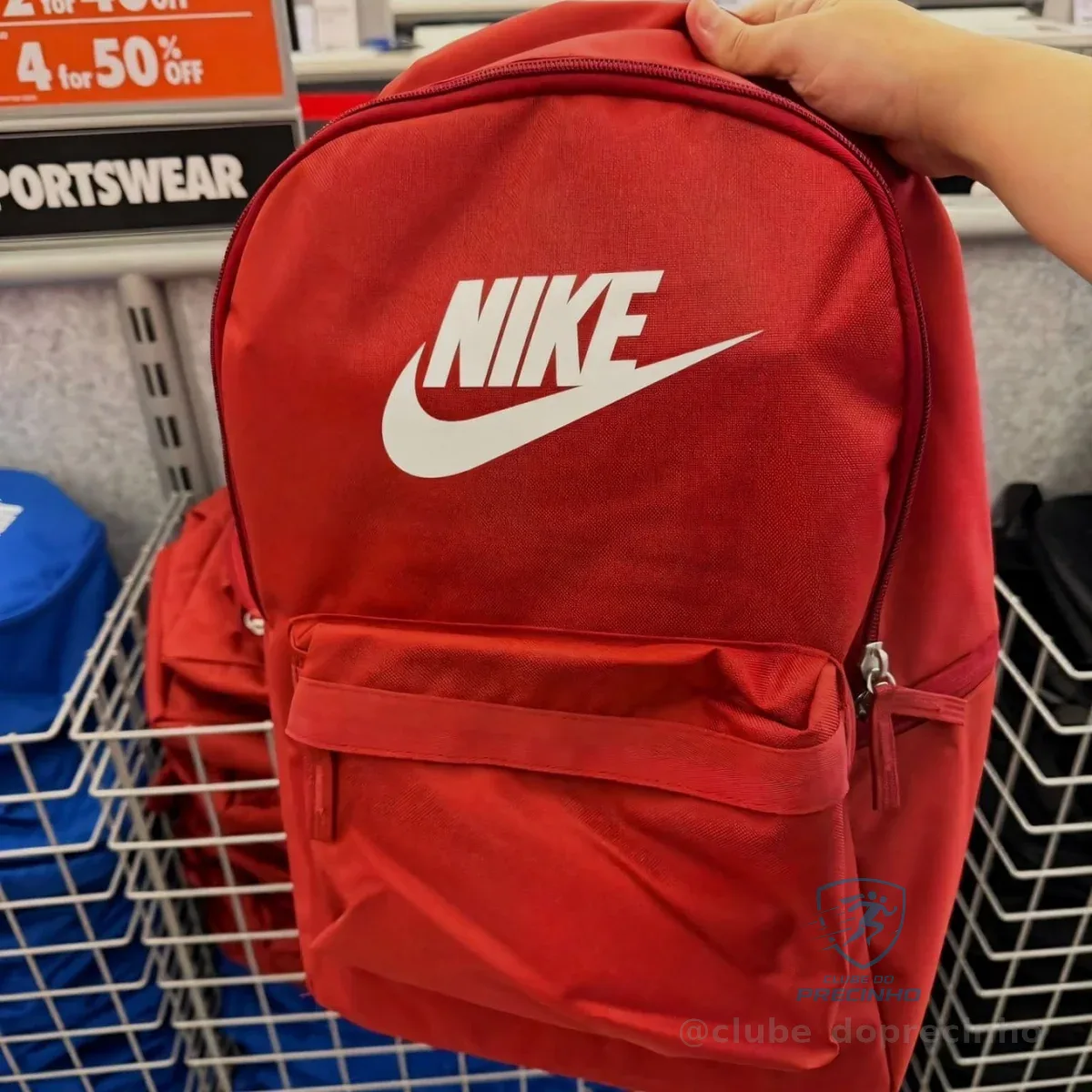Mochila Nike Heritage Unissex Vermelho/branco