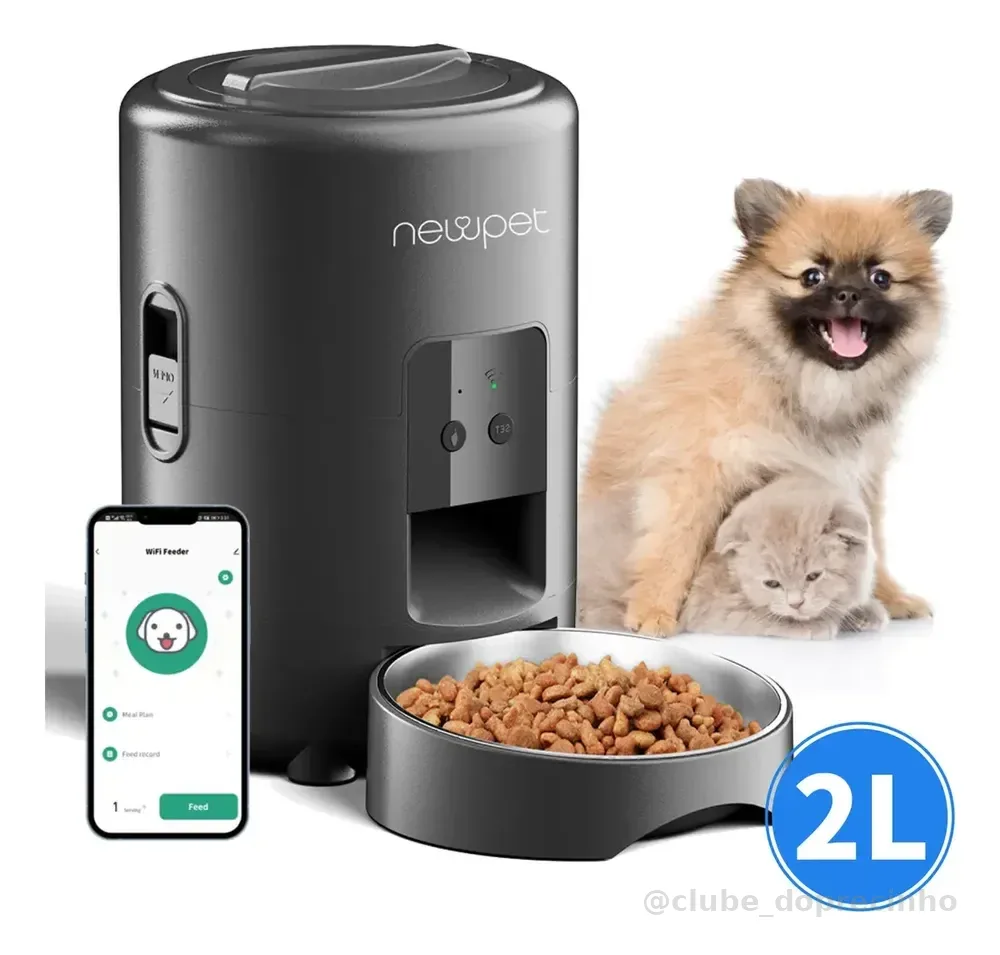 2l Alimentador Inteligente Comedouro Automático Pet Newpet