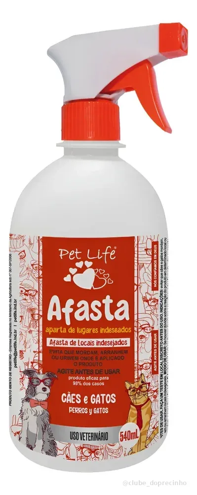 Afasta Cães E Gatos Pet Life Repelente 540ml