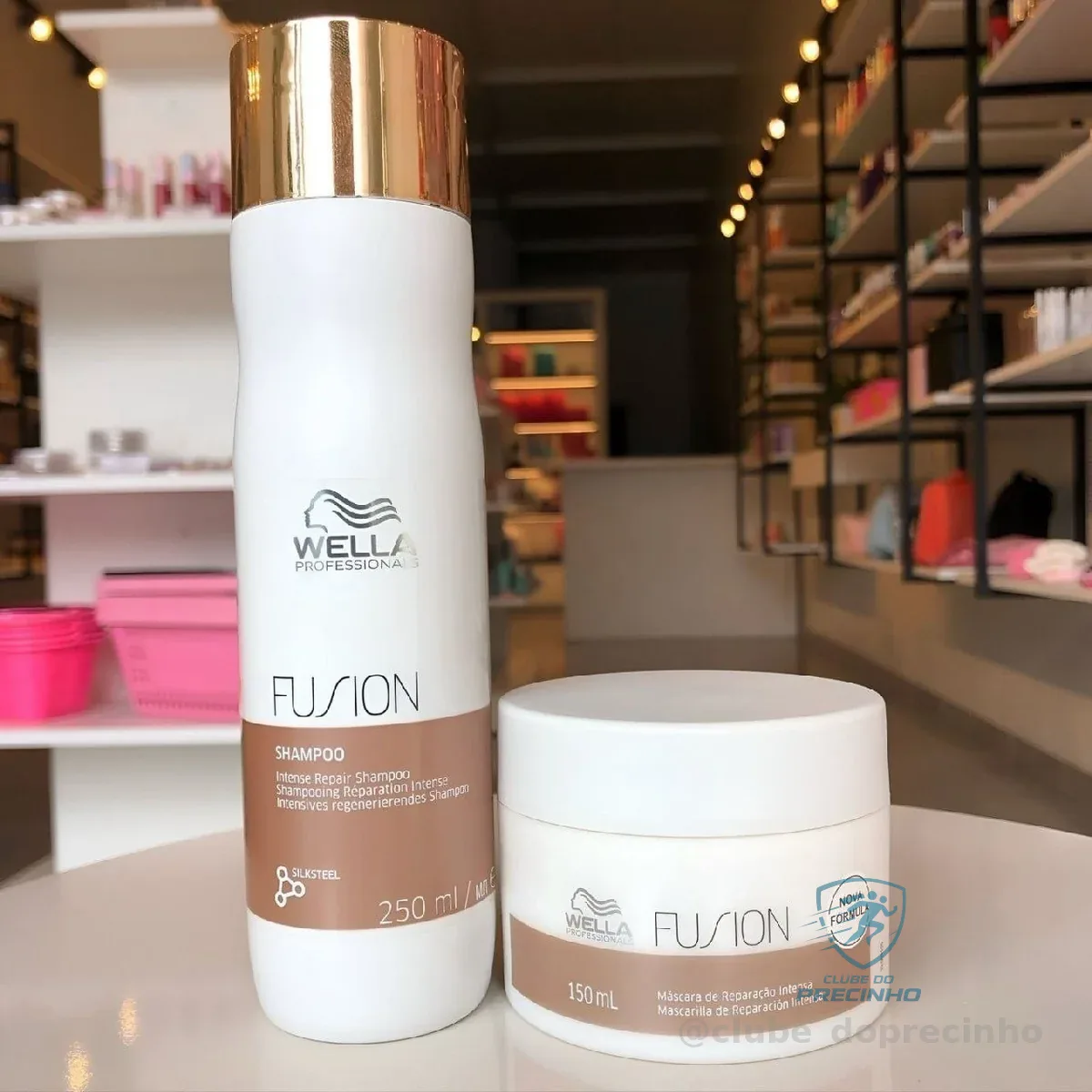 Kit Shampoo 250ml E Máscara 150ml Fusion Intense Repair Wella Professional