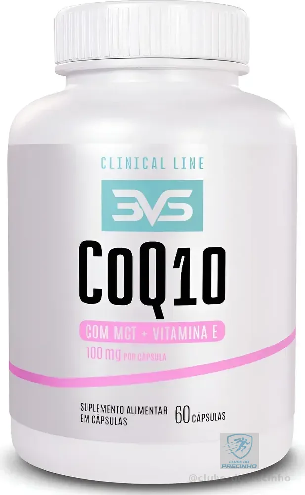 Coenzima Q10 100mg - Fórmula Avançada com Coenzima, MCT e Vitamina E - 60 Cápsulas