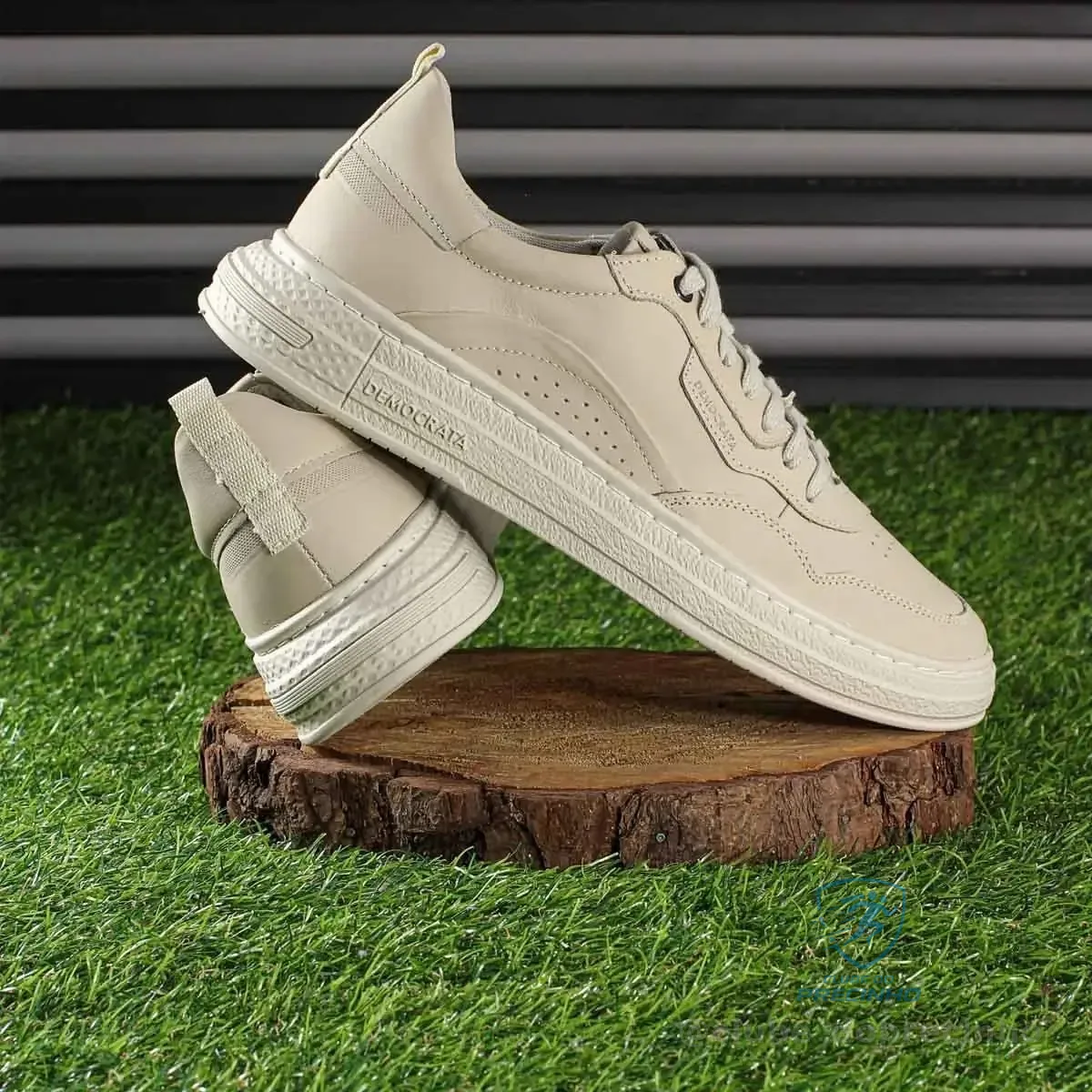 Tênis Masculino Democrata Jake Creme Macio Leve Confortavel