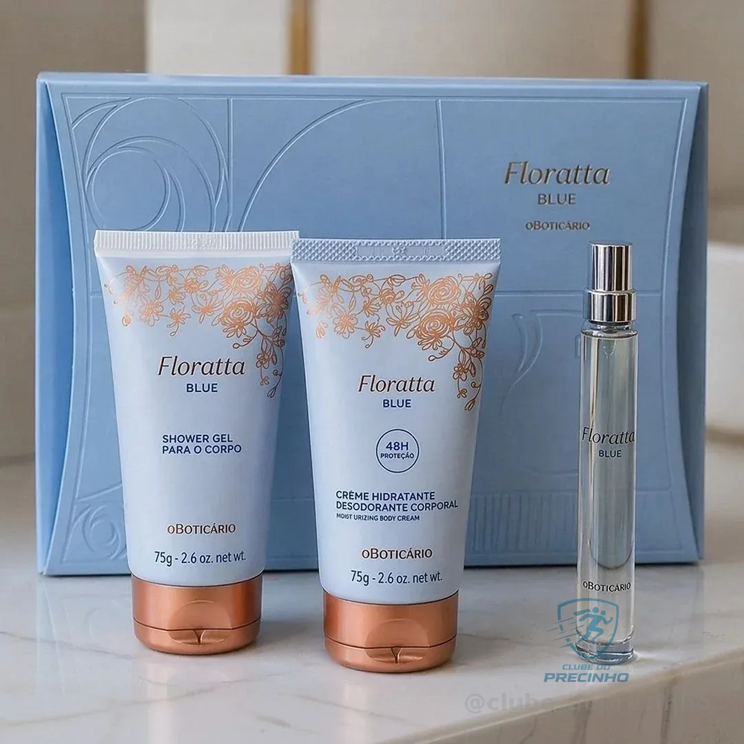 O Boticário Floratta Blue Mini Kit Presente 3 Itens