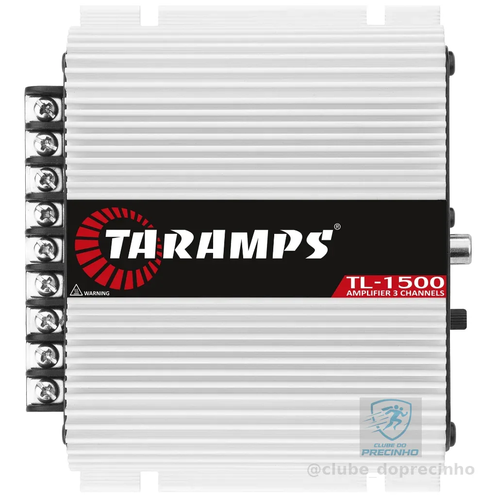 Módulo Amplificador Taramps TL1500 D 390W RMS 3 Canais Mono e Estereo TL1500