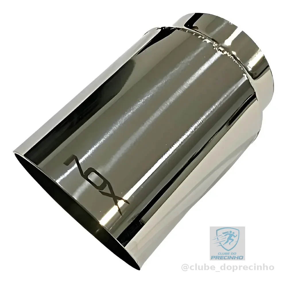 Ponteira Esportiva Reta Simples 2,5'' Chapa Simples | Nox Prateado