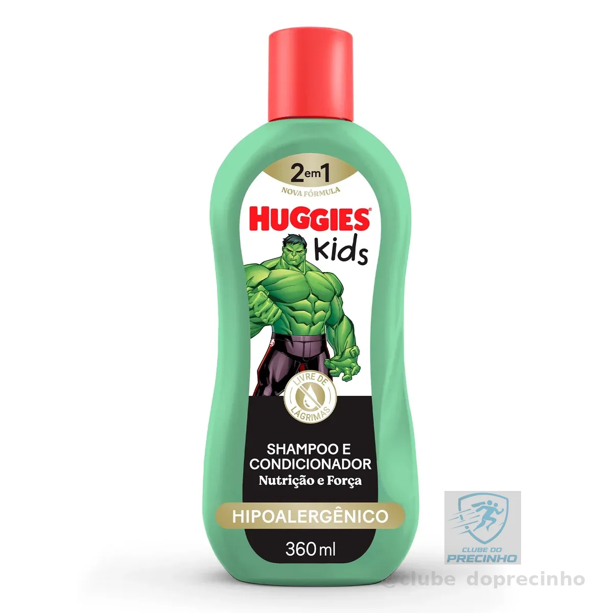 Shampoo Huggies Kids Nutrição e Força Hulk 360 ml