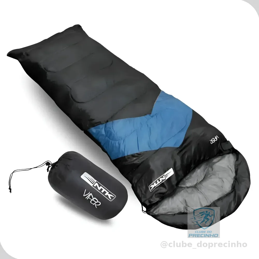 Saco De Dormir Nautika Viper Temp. - 5oc A 12oc - 2m - Hollowfiber Cor: Azul
