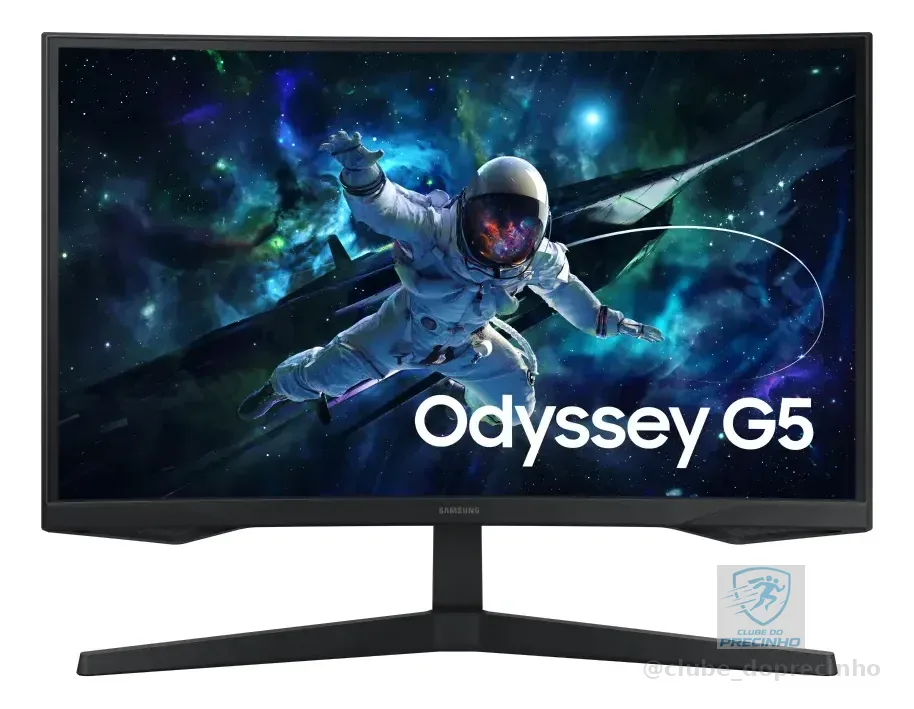 Monitor Gamer Samsung Odyssey G5, 27 , Qhd, 165hz Cor Preto