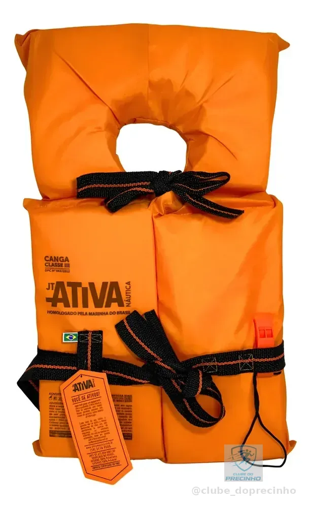 Colete Salva Vida Ativa Classe III (3) de 50 a 150 Kg Tamanho G