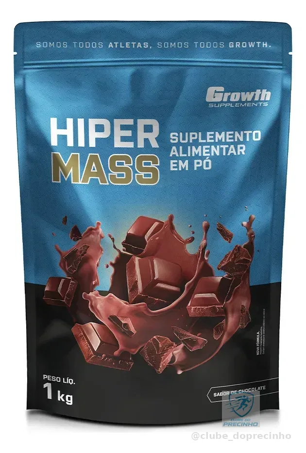 Hiper Mass 1kg Growth Supplements - Sabor Chocolate