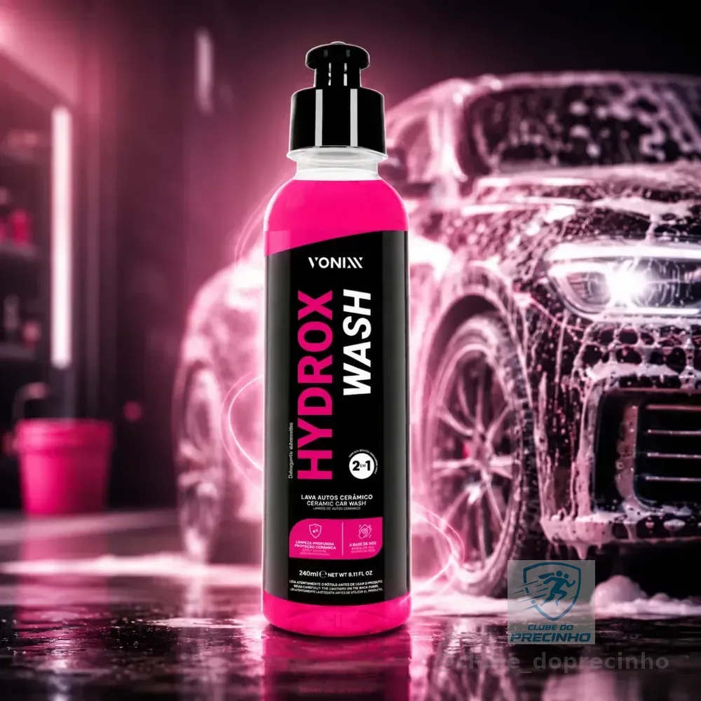 Hydrox Wash Vonixx Shampoo Lava Auto Automotivo Com Proteção