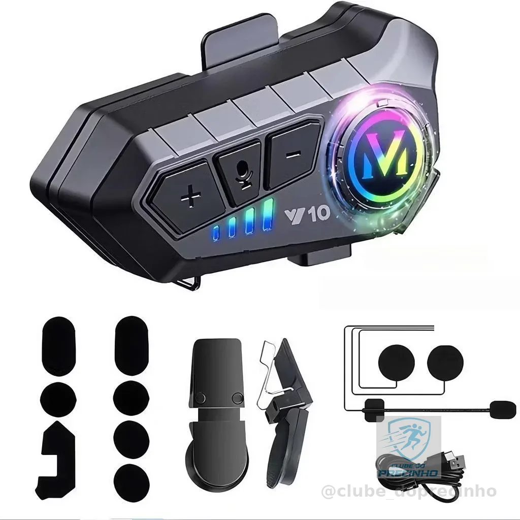FONE DE OUVIDO COMUNICADOR PARA CAPACETE BLUETOOTH