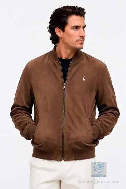 Jaqueta Ralph Lauren Blusa Slim Masculina Suede Inverno