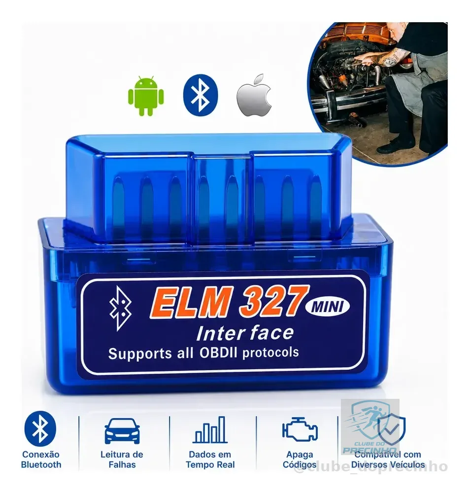 Scanner Automotivo Bluetooth Obd2 Android - Pronta Entrega