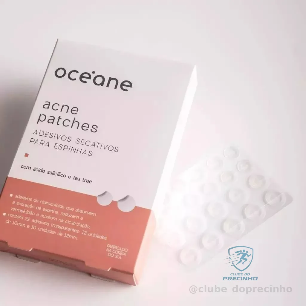 Océane Adesivos Secativos Para Espinhas com Ácido Salicílico - Acne Patches 22un
