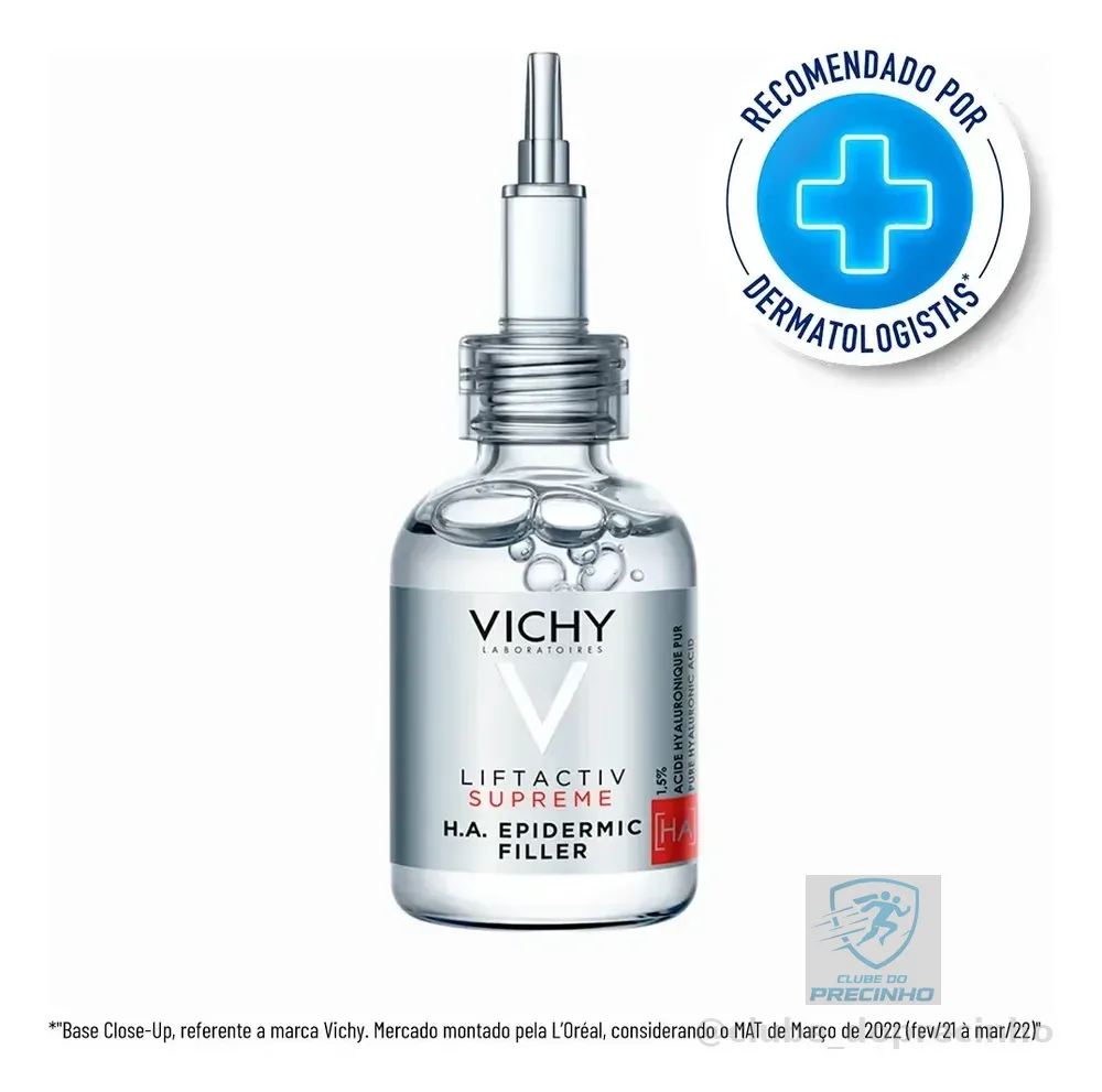 Sérum Preenchedor antirrugas Rosto e Olhos, H.A. Epidermic Filler Vichy, 30ml