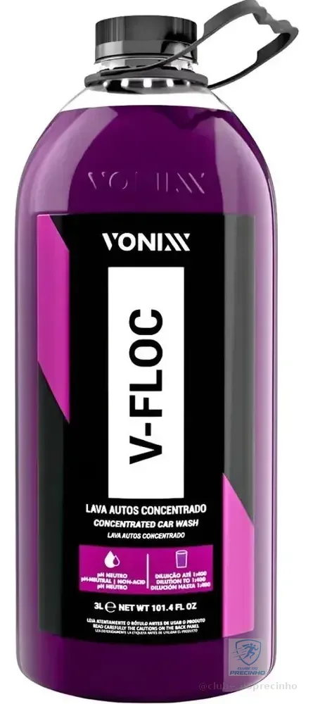 Shampoo Automotivo Lava Auto Concentrado V-floc 3l Vonixx