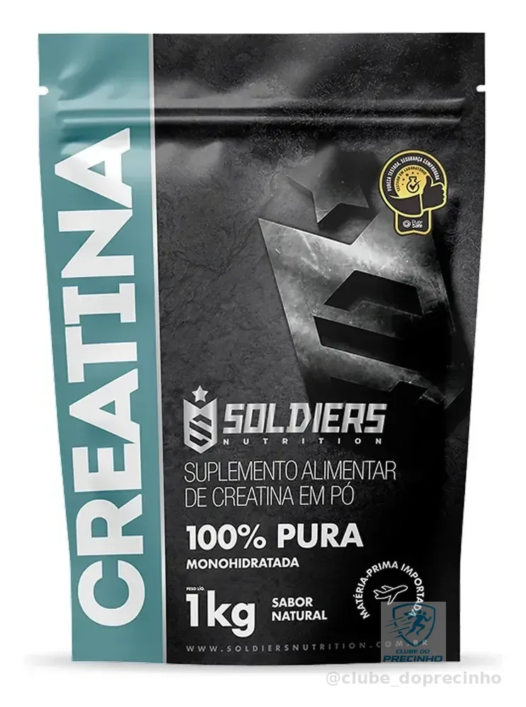 Creatina 1kg Suplemento Monohidratada em pó 100% Pura - Soldiers Nutrition