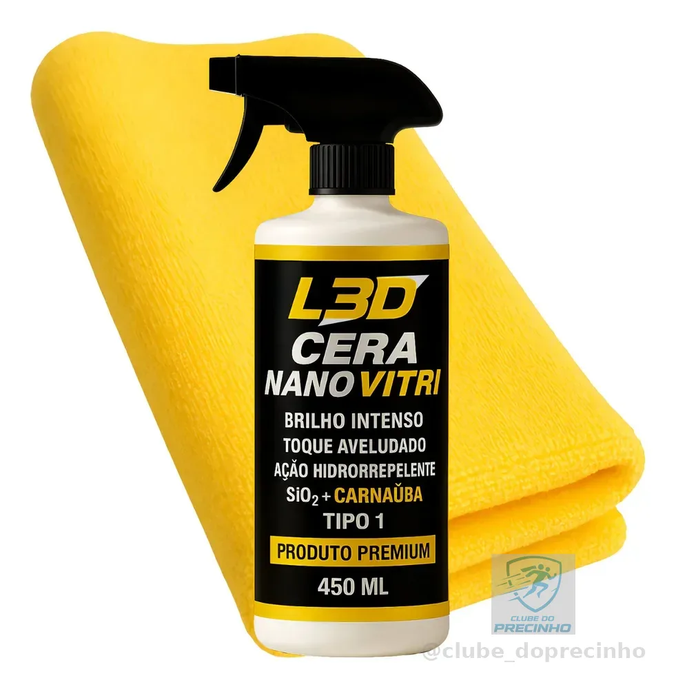 Cera Cristalizadora L3d 450ml Brilho Intenso Fácil Aplicação