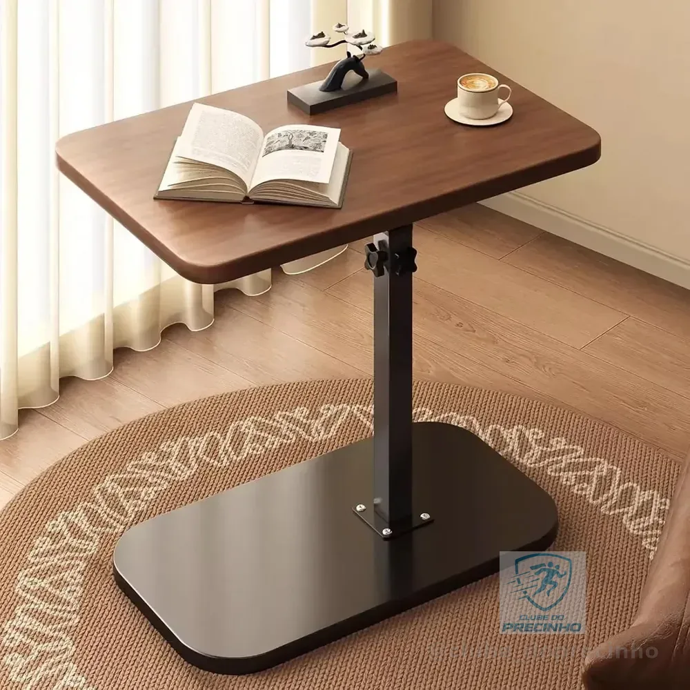 Mesa Ajustável Multifuncional Dobrável de Apoio Giratória 360° Para Notebook Sofá Sala Cama Café Mesa Lateral Suporte para Sofá