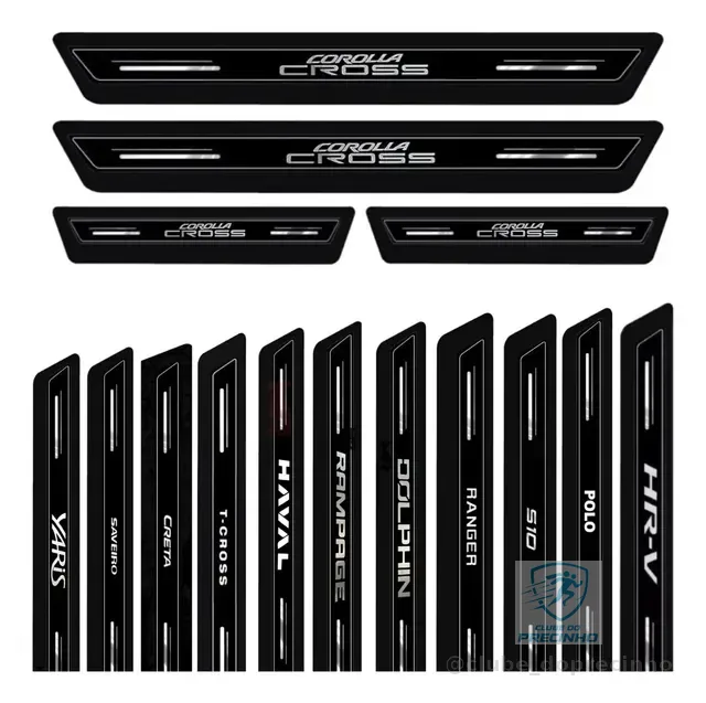 Kit 8 Peças Soleira Super Protetora Platinum Todas As Marcas