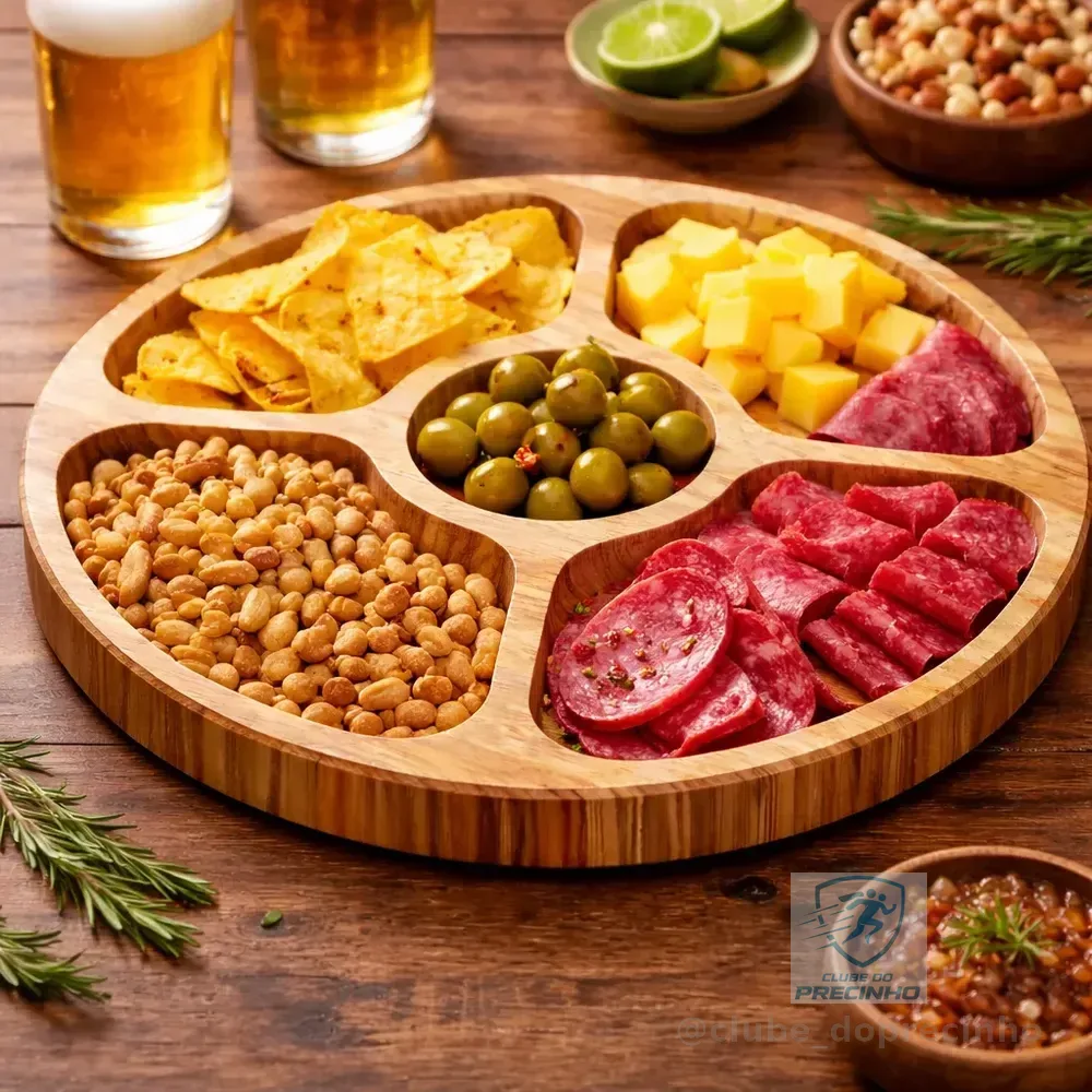 Petisqueira Tramontina Premium Bandeja Tábua Servir Marrom