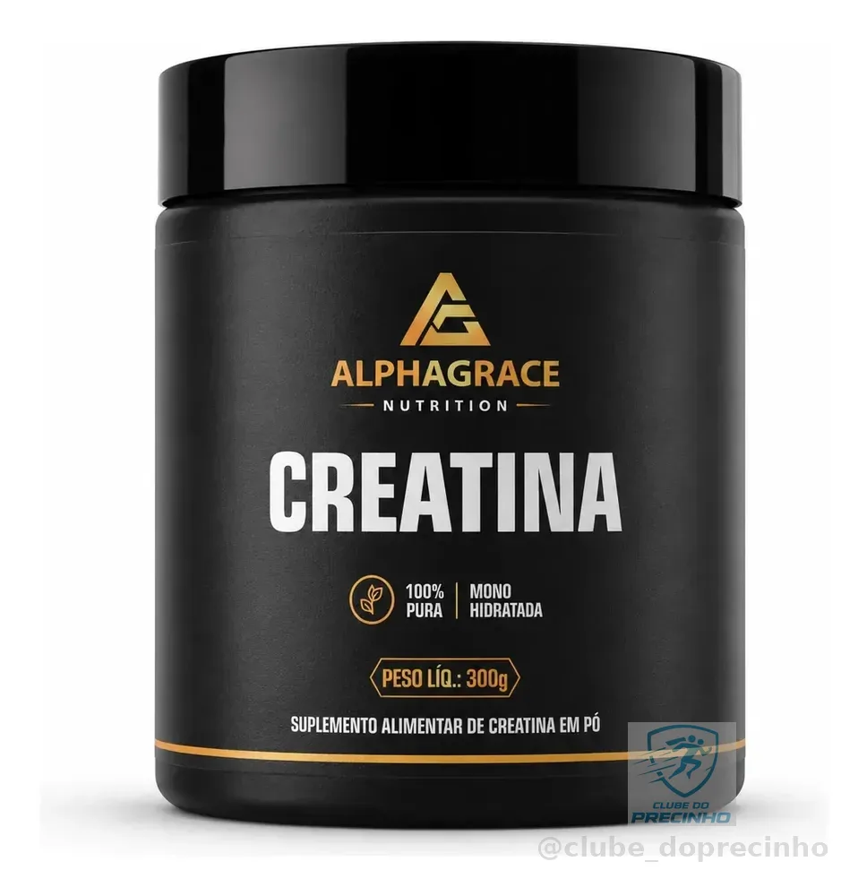 Creatina Monohidratada 300g 100% Pura Alto Desempenho Sem Sabor