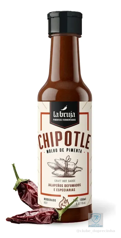 Molho De Pimenta Chipotle Labruja 150ml - Jalapeno Defumado