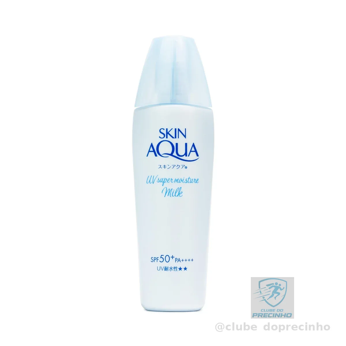 SKIN AQUA® Super Moisture Milk 40g - Protetor Solar Facial sem cor FPS50 com Ácido Hialurônico e Textura Leve