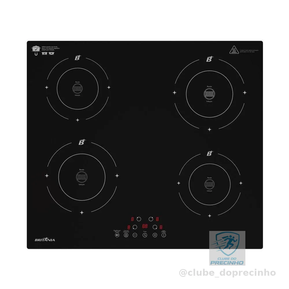 Cooktop De Indução Britânia 6000W BCTE40A 220V