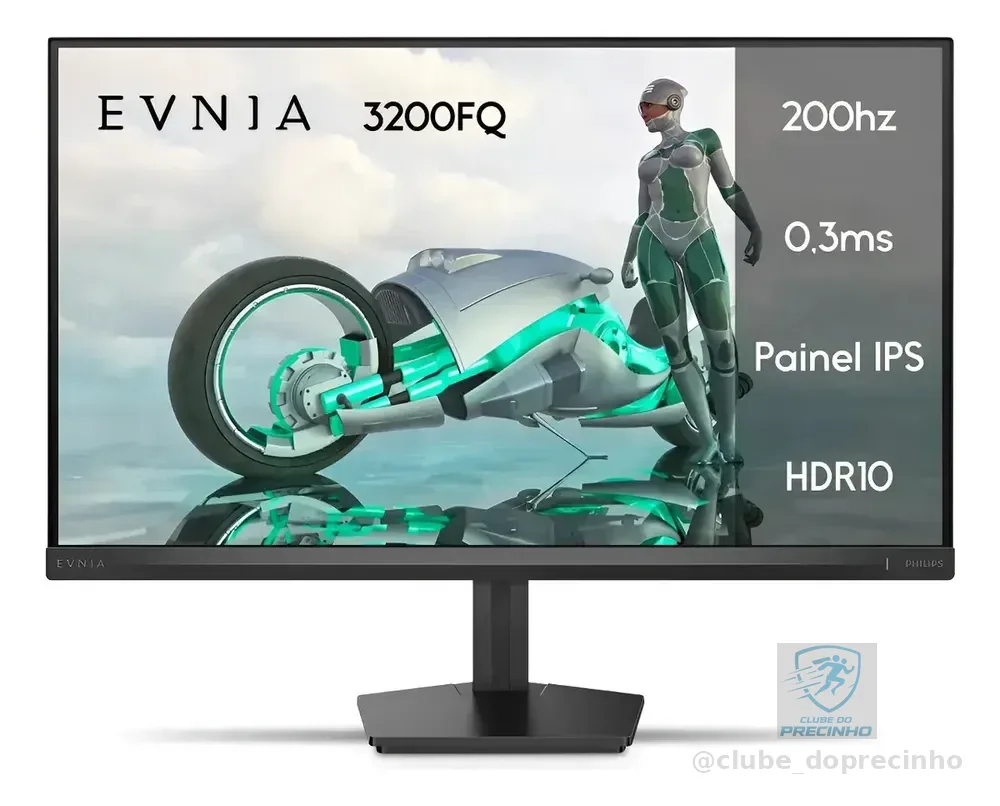 Monitor Gamer Phillips de 23.8" Full HD IPS com 200Hz