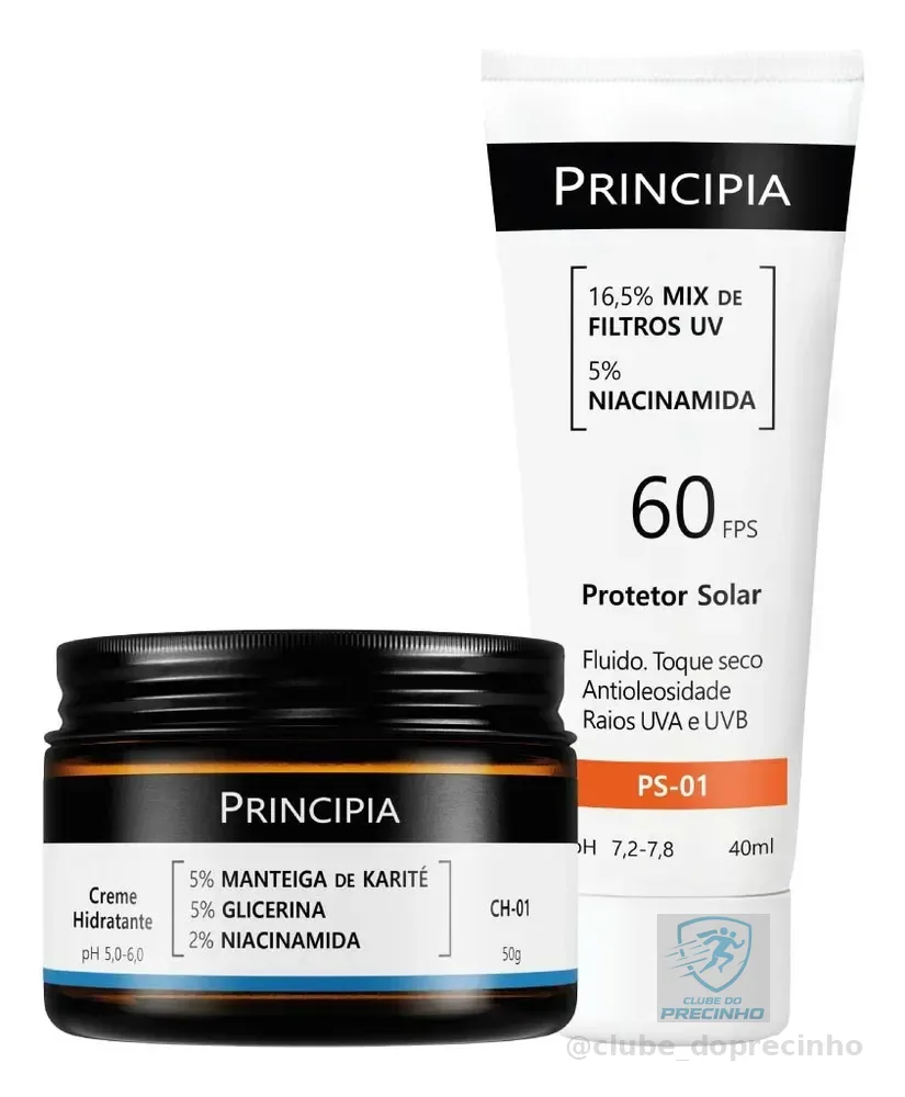 Principia Kit Dupla Diária Com Fps 60 Todo Tipo De Pele Dia/noite