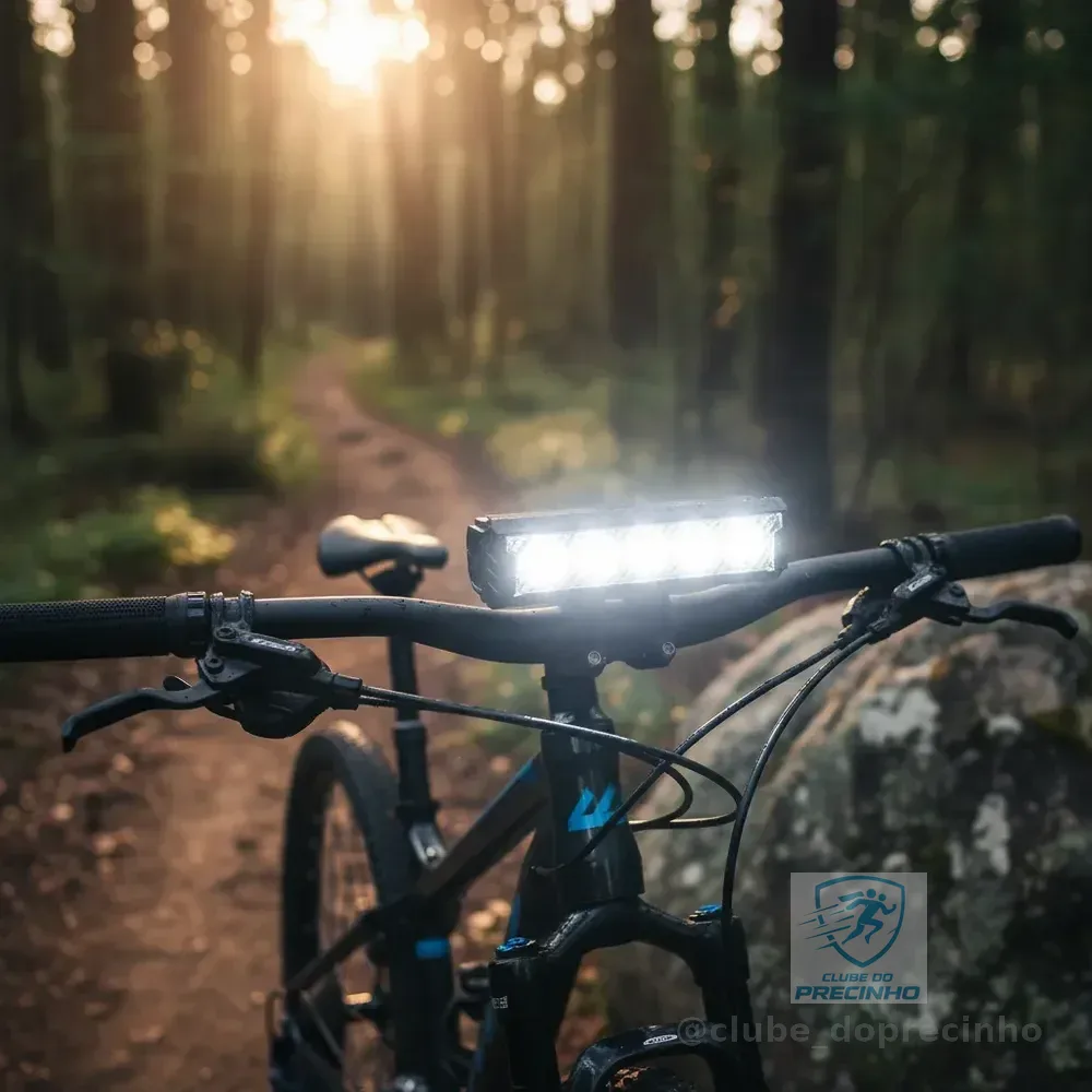 Farol Monster 5 Led Tg3 Lanterna Bike 20.000 Lumens Usb