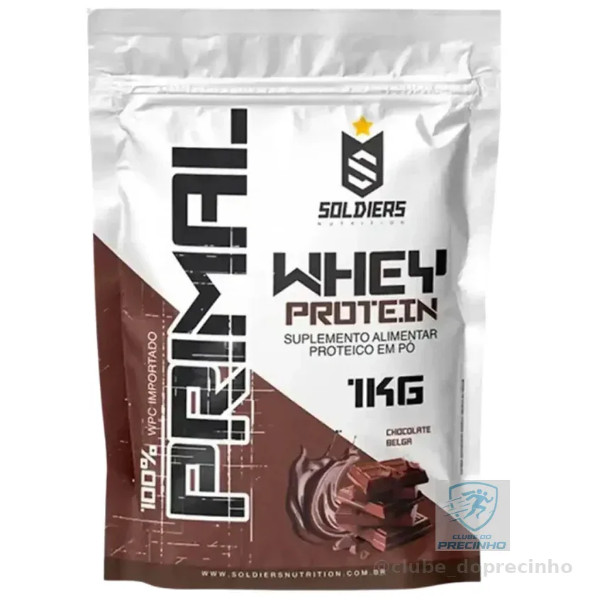 Whey Protein Primal 1kg Importado Soldiers Nutrition Suplemento Proteína Muscular