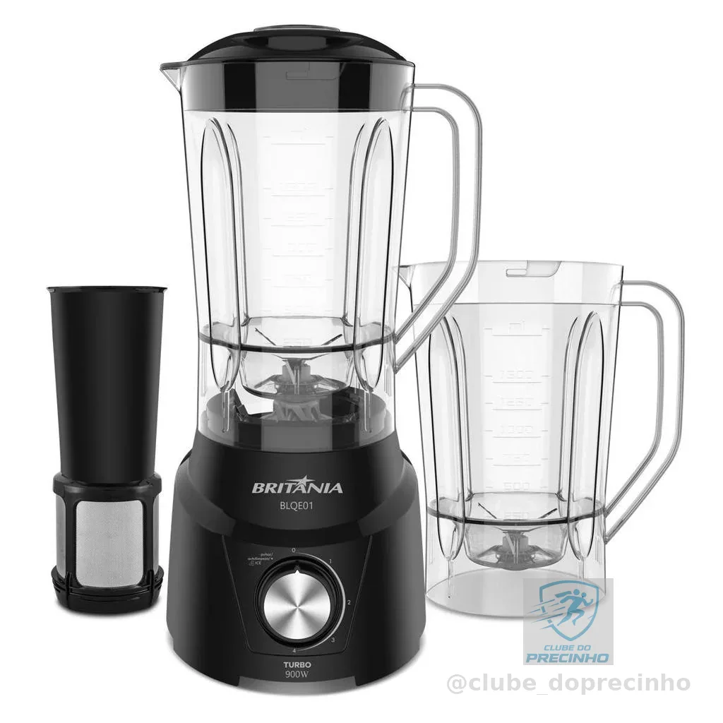 Liquidificador Britânia BLQE01 2 copos 2,6L 900W