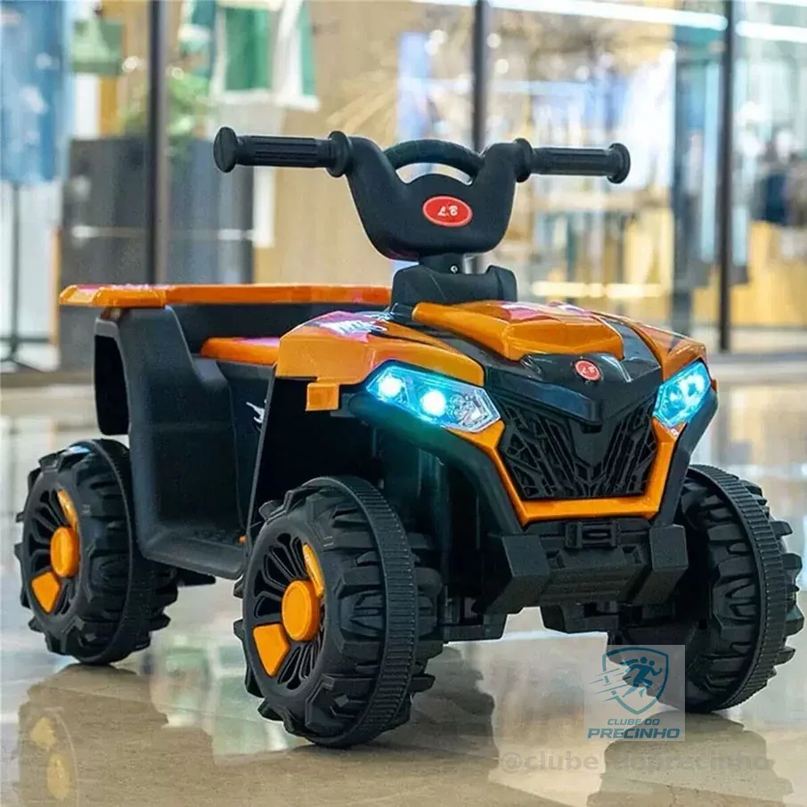 Quadriciclo Infantil Elétrico 6v Carrinho Zippy Toys com Farol, som e Marcha Frente e Ré