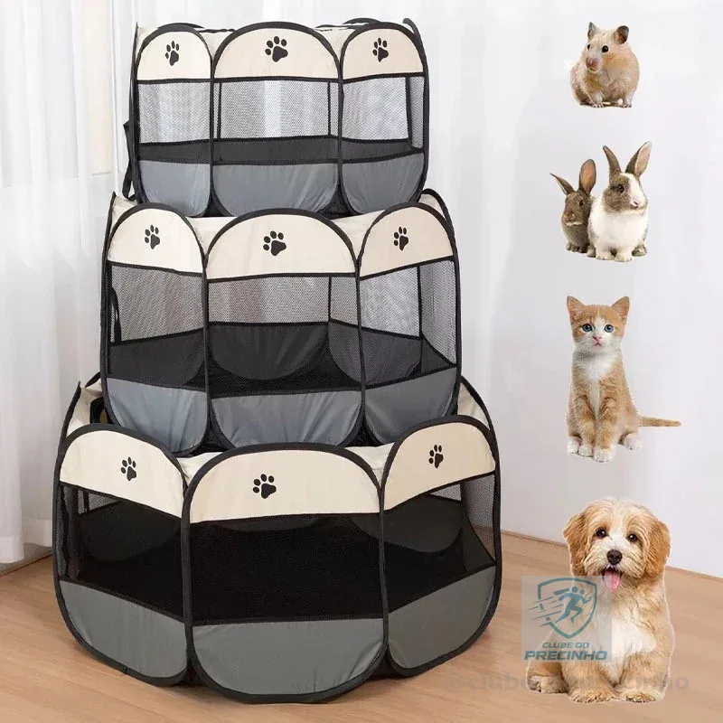 Casinha de cachorro grande portátil dobrável para cachorros e gatos resistente