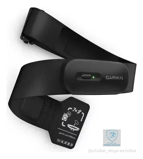 Monitor Cardíaco Peitoral Garmin Hrm-200 M/xl Preto M/xl