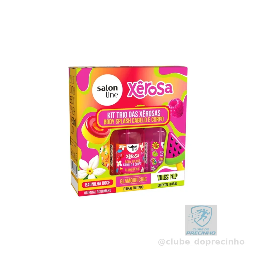 Kit Xerosa com 3 Body Splash 30ml