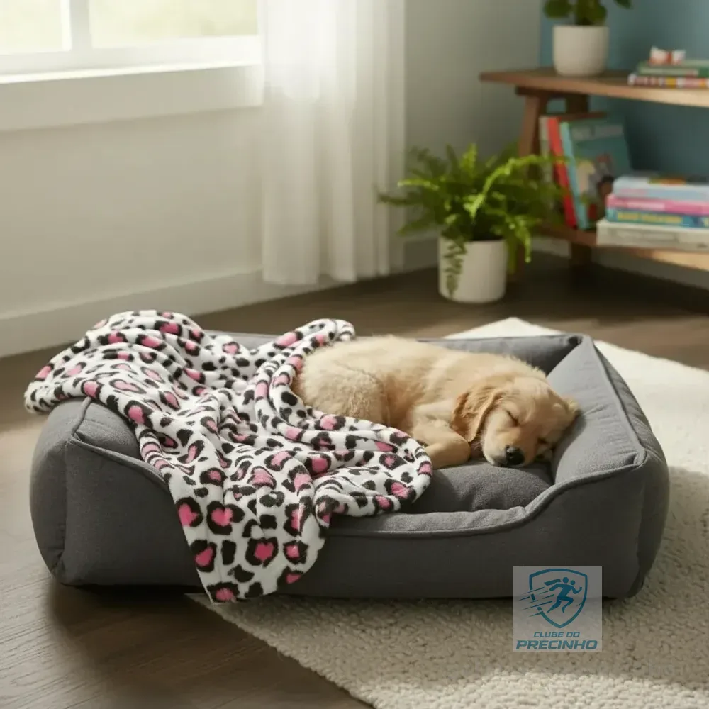 Manta Pet Para Cachorro E Gato Cobertor Lã Soft Caes 90x105 Rosa