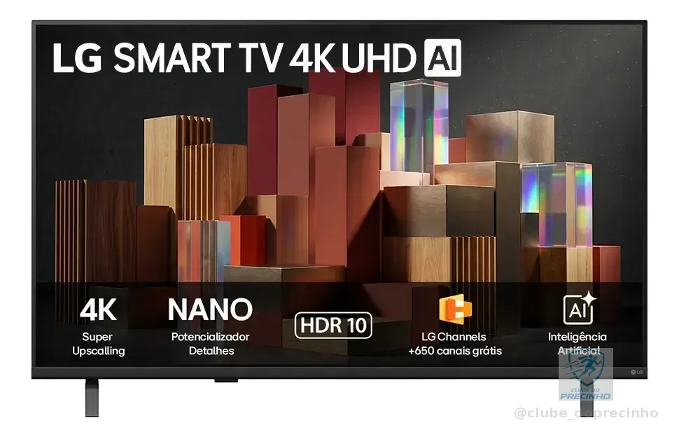 Smart TV LG 55'' 4K Ultra HD NANO AI Webos 26 55UN85C HDR10 Bluetooth Wi-Fi Google Cast