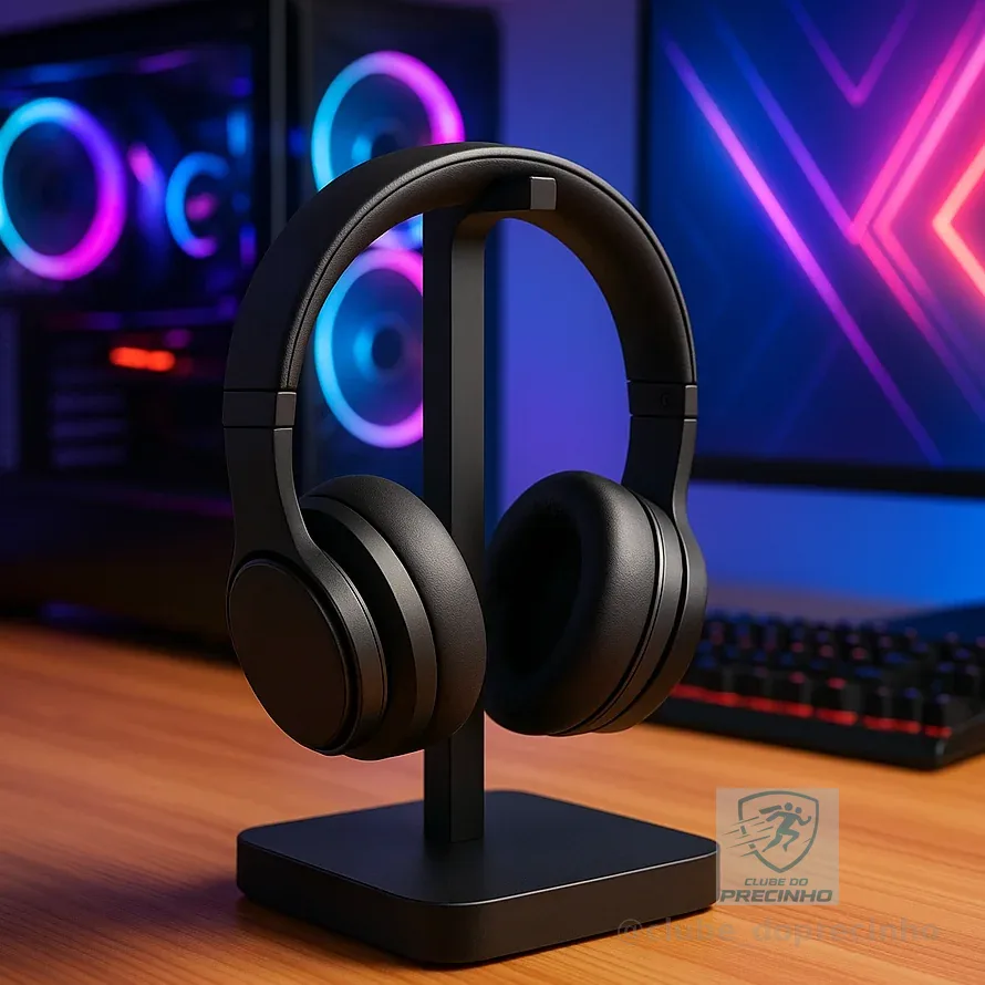 Suporte de Mesa para Fone Headset Elegante e Minimalista Suporte Minimalista para Celular