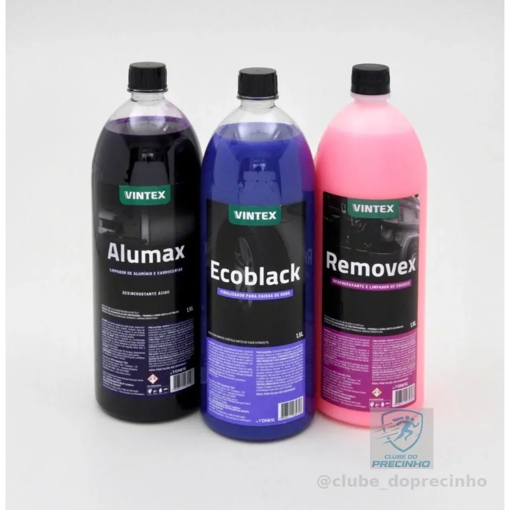 Kit Removex Alumax Desengraxante Ecoblack 1,5l Vintex Vonixx