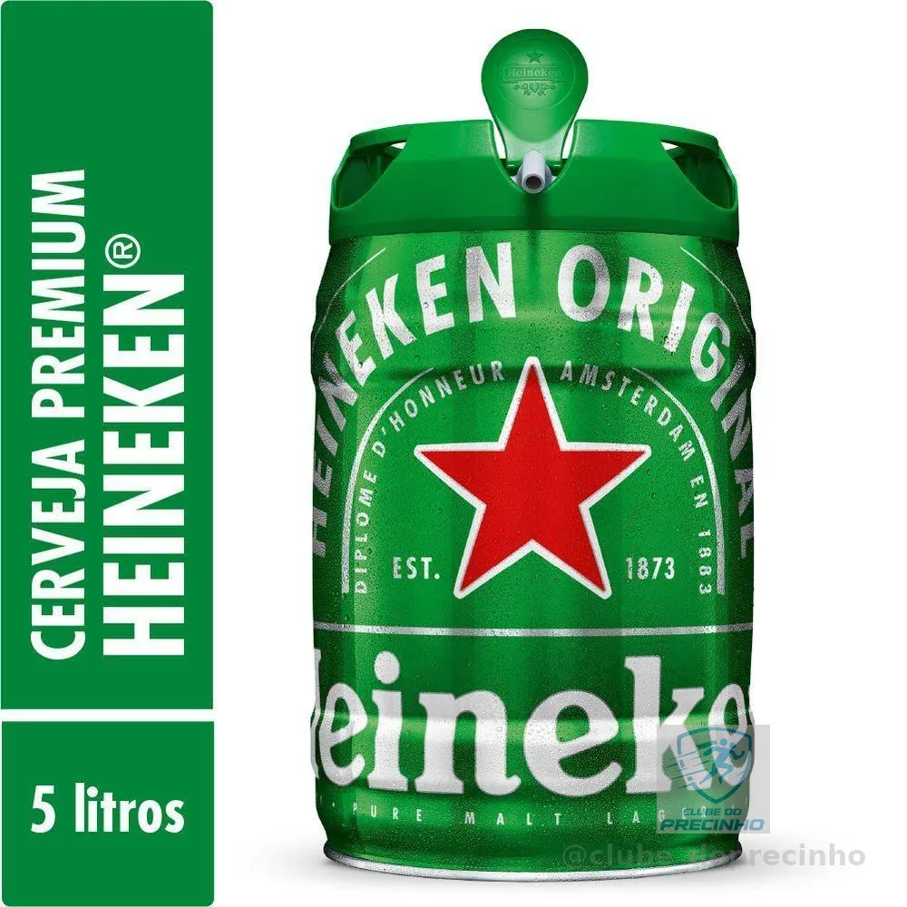 Cerveja Premium 5L Barril Heineken