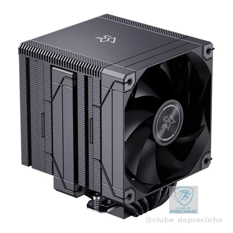 Cooler Para Processador Snowman MT660 V4, 2x120mm, Preto, MT660-V4-BK
