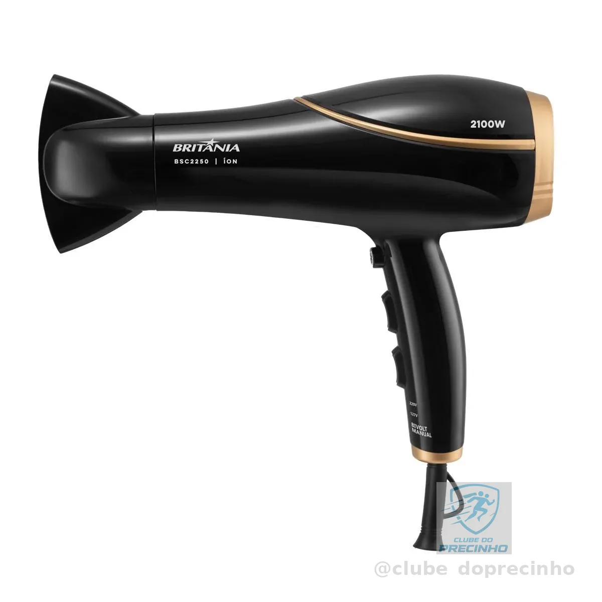 Secador de Cabelos Britânia Bivolt 2100W BSC2250 Bivolt